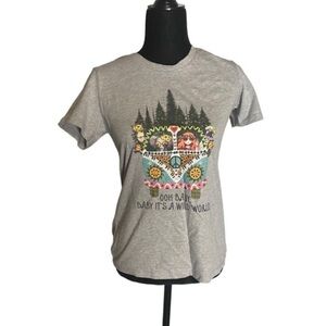 Next Level Apparel Women’s Heather Grey Boyfriend T-Shirt Size‎ M